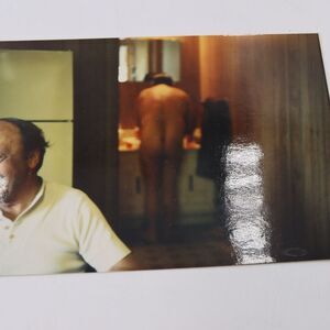 Vintage Photograph Funny Prank Joke Nude Photo Bomb Photo Old Man Original